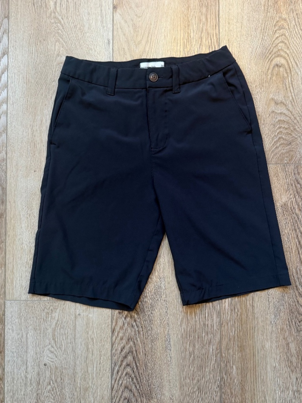 Boys Abercrombie Kids performance Chino Shorts- black, Size 15/16 Preppy/Uniform